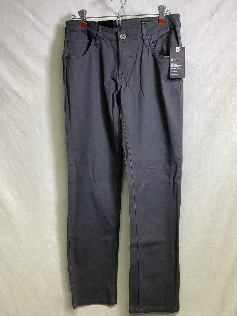 Matix Gripper Men's Dark Charcoal Straight-Leg Jeans Sz 32x32 NWT